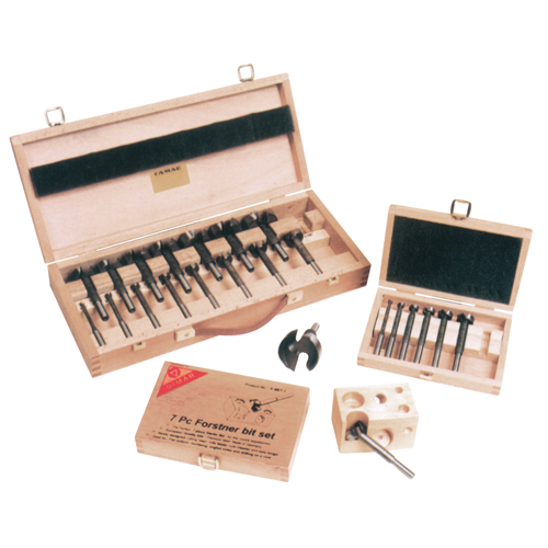 Super Forstner Bit Kits in a Wooden Box, 7 Pieces, Steel Southpoint Industrial Supply