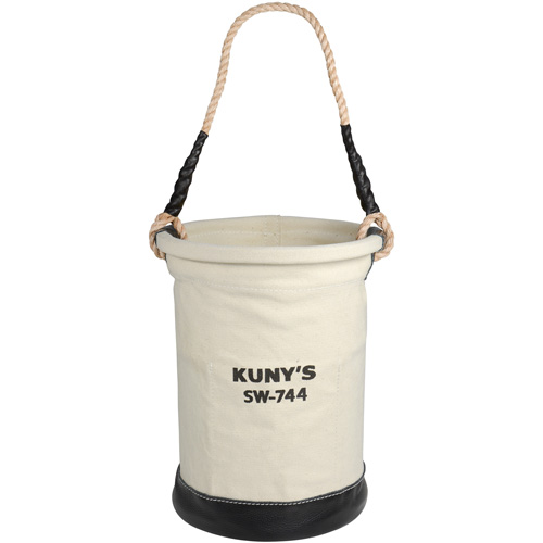 Heavy-Duty Buckets, 11" L x 11" W x 16" H, Canvas, Beige Southpoint Industrial Supply