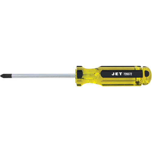 Phillips Jumbo Handle Screwdriver, #2, 4" L, Plastic/Steel/Aluminium/Wood/Cushion Grip/Magnetic/ESD-Safe Handle Southpoint Industrial Supply
