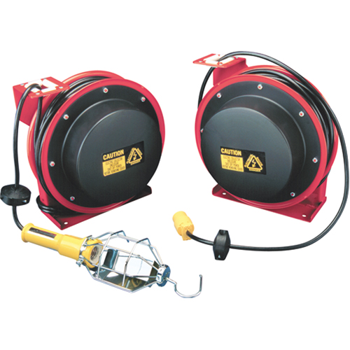 Enrouleurs de c&acirc;ble, 50', SJTOW, Calibre de 16/3, 13 A Southpoint Industrial Supply