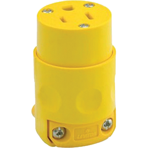 Commercial Grade Straight Blade Connector, 5-15R, Plastic Southpoint Industrial Supply