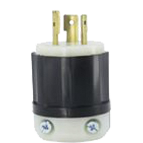 2-Pole 3-Wire Grounding Locking Plug, Nylon, 20 A, 347 V, L24-20P Southpoint Industrial Supply