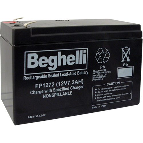 Sealed Lead Acid Batteries, 12 V, 7.2 Ah Southpoint Industrial Supply