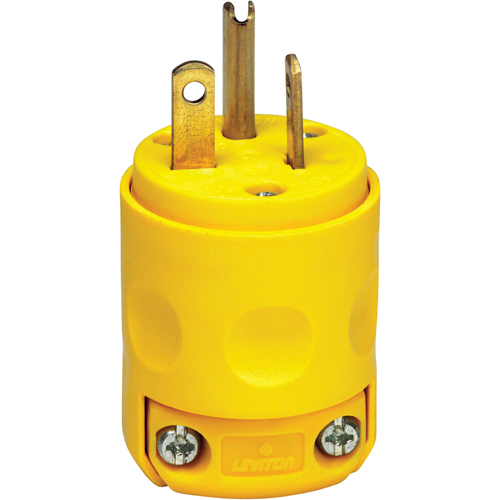 Fiche &agrave; lame droite de qualit&eacute; commerciale, Plastique, 20 A, 125 V Southpoint Industrial Supply
