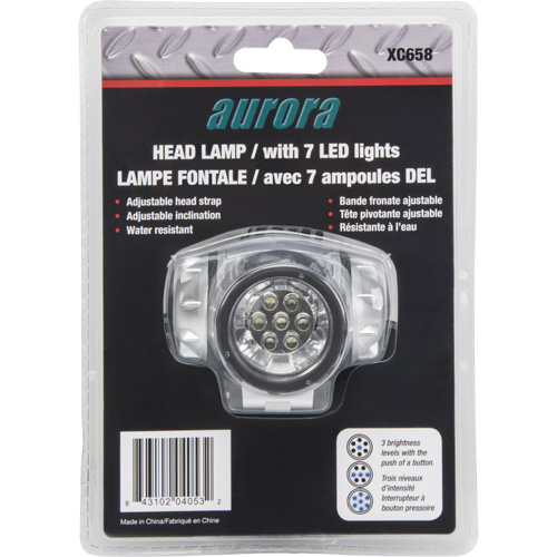 Headlamp, LED, 28 Lumens, 20 Hrs. Run Time, AAA Batteries Southpoint Industrial Supply