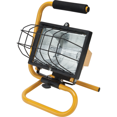 Projecteur portatif, Halog&egrave;ne, 500 W, 8000 lumens, Boîtier en Acier Southpoint Industrial Supply