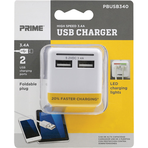 Chargeur USB Prime haute vitesse Southpoint Industrial Supply