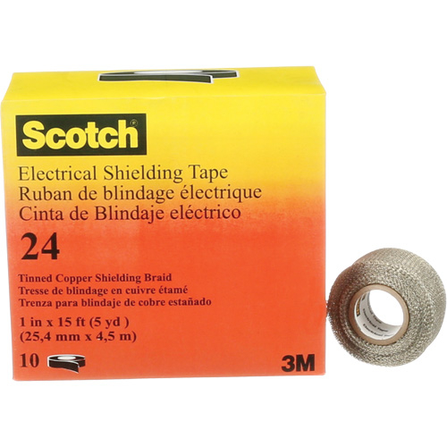Ruban isolant de blindage Scotch, 25,4 mm (1") x 4,6 m (15'), Noir, 16 mils Southpoint Industrial Supply
