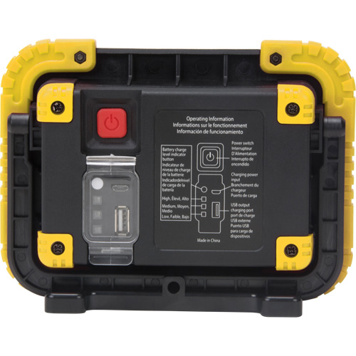 Portable Work Light, LED, 10 W, 1000 Lumens, Plastic Housing Southpoint Industrial Supply