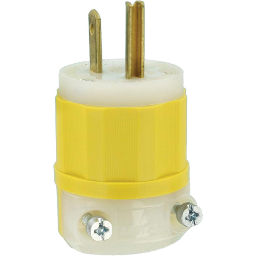 Prise &agrave; lame droite de calibre industriel, Nylon modifi&eacute; antichoc, 15 A, 125 V Southpoint Industrial Supply