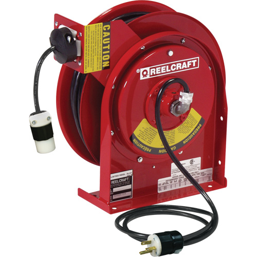 Power Cord Reel, 45', SJEOOW, 12 Gauge, 20 A Southpoint Industrial Supply
