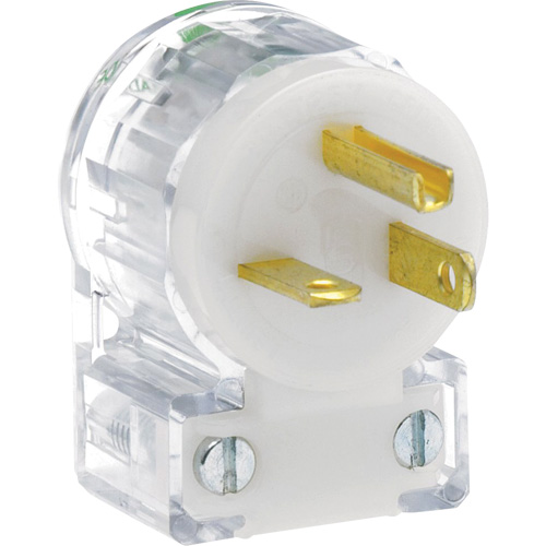 Angled Hospital Grade Extension Plug, Nylon, 20 Amps, 125 V Southpoint Industrial Supply