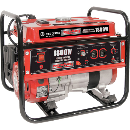 G&eacute;n&eacute;ratrice &agrave; lessence, 1800 W de surtension, 1400 W nominale, 120 V, R&eacute;servoir de 7 L Southpoint Industrial Supply