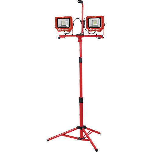 Twin Work Light with Tripod, LED, 40 W, 6000 Lumens, Aluminum Housing Southpoint Industrial Supply