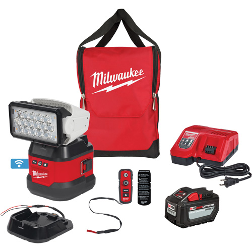 Utility Remote Control Search Light Kit, LED, 4250 Lumens Southpoint Industrial Supply