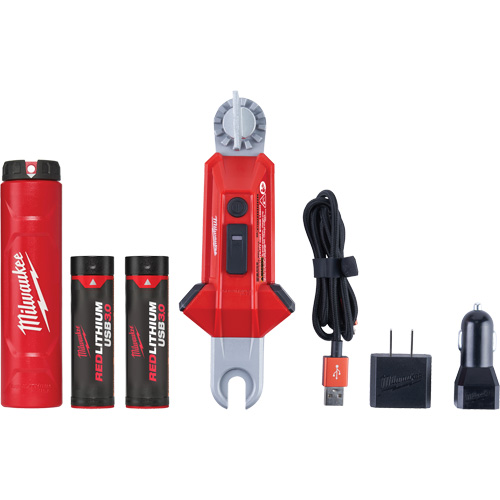 Lampe USB polyvalente REDLITHIUM pour perche isolante, DEL, Piles Rechargeable, Aluminium Southpoint Industrial Supply