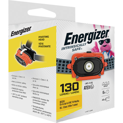 Intrinsically Safe&reg; Headlamp, LED, 130 Lumens, 6 Hrs. Run Time, AAA Batteries Southpoint Industrial Supply