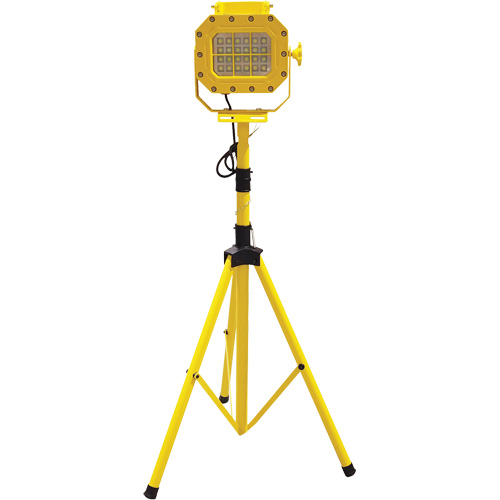 Explosion Proof Floodlight with Tripod, LED, 40 W, 5600 Lumens, Aluminum Housing Southpoint Industrial Supply