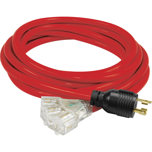 Generator Extension Cord with Tritap, STW, 10 AWG, 3 Outlet(s), 25' Southpoint Industrial Supply