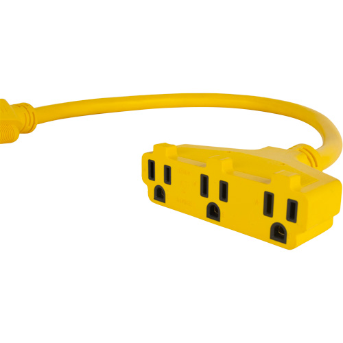 Extension Power Adapter, Outdoor, STOW, 12/3 AWG, 15 A, 3 Outlet(s), 2' Southpoint Industrial Supply