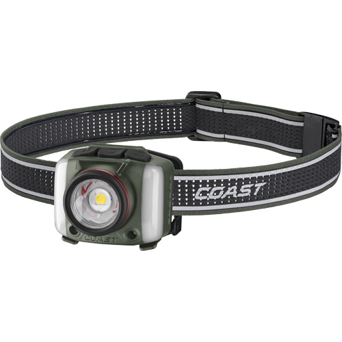 Lampe frontale FL97R &agrave; trois couleurs avec syst&egrave;me Twist Focus et commande vocale, DEL, 830 lumens, 2 hres de fonctionnement, piles Rechargeable Southpoint Industrial Supply