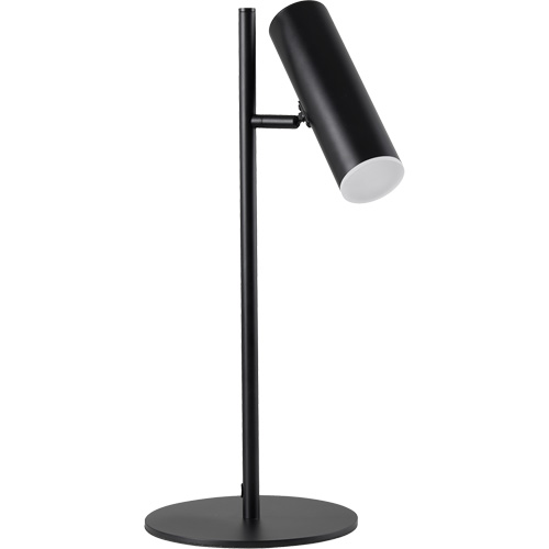 Lampe de table en m&eacute;tal avec diffuseur acrylique FR, 6 W, DEL, Col 19-3/4", Noir Southpoint Industrial Supply