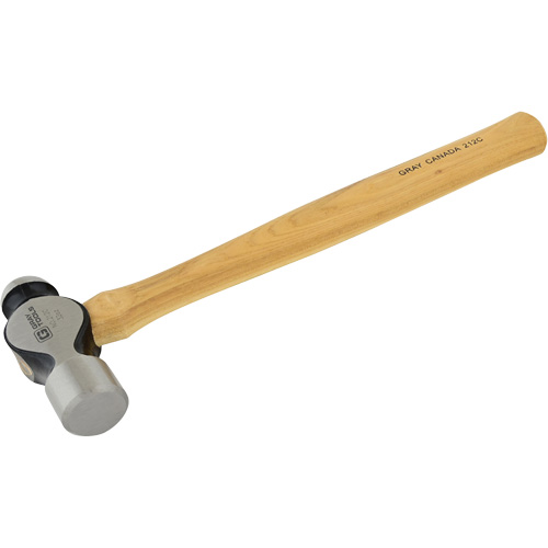 Ball Pein Hammer, 32 oz. Head Weight, Plain Face, Wood Handle Southpoint Industrial Supply
