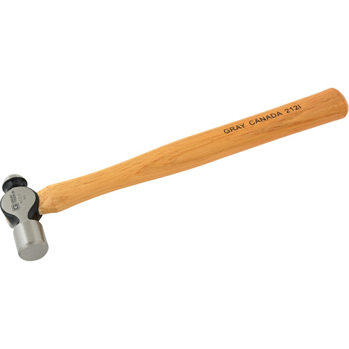 Ball Pein Hammer, 8 oz. Head Weight, Plain Face, Wood Handle Southpoint Industrial Supply