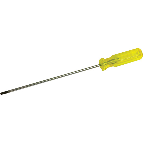 Slotted Electrician's Screwdriver, 3/16" Tip, Round, 11-1/2" L, Plastic Handle Southpoint Industrial Supply