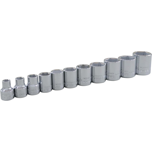 Jeu de douilles SAE, 11 Mcx, Prise de 3/8" Southpoint Industrial Supply