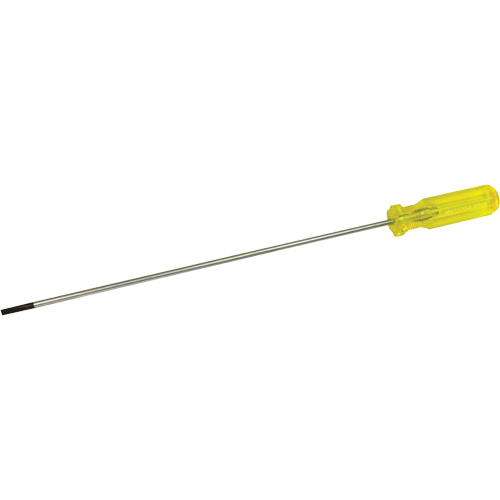 Electrician's Slotted Screwdriver, 3/16" Tip, Round, 15-1/2" L, Plastic Handle Southpoint Industrial Supply