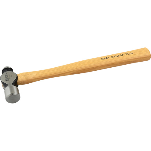 Ball Pein Hammer, 12 oz. Head Weight, Plain Face, Wood Handle Southpoint Industrial Supply