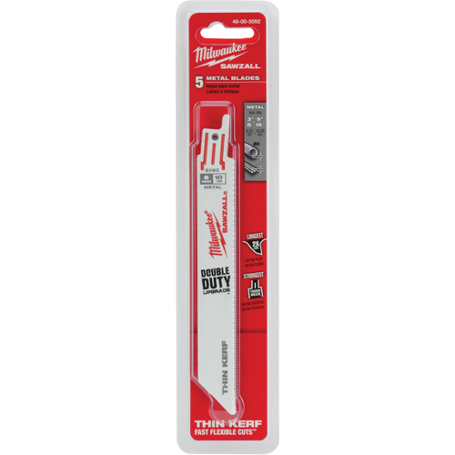 Lame de scie pour m&eacute;tal Sawzall, Bim&eacute;tal, 10 Dents par pouce, 6" lo Southpoint Industrial Supply