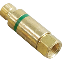 Antiretours pare-flammes - Oxy/gaz combustibles, Gaz combustibles (rouge)/Oxyg&egrave;ne (vert), Style pour adapteur de d&eacute;tendeur Southpoint Industrial Supply