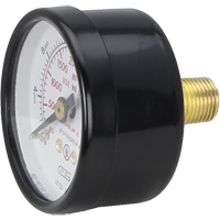 Pressure Gauges, 1-1/2" , 0 - 4000 psi, Back Mount, Analogue Southpoint Industrial Supply
