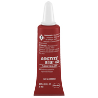 Scellant &agrave; collerettes 518, Tube, Rouge Southpoint Industrial Supply