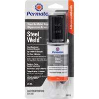 Steel Weld Epoxy, 25 ml, Syringe, Two-Part, Grey Southpoint Industrial Supply