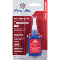 High Temperature Threadlocker, Red, High, 10 ml, Bottle AH120 | Southpoint Industrial Supply