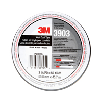 Rubans adh&eacute;sifs en vinyle 3903, 1245 mm (49") la x 46 m (151') lo, 6,5 mils, Noir Southpoint Industrial Supply