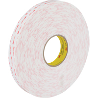 VHB Tape 4950, 33 m (108') L x 25.4 mm (1") W, 45 mils, Acrylic Southpoint Industrial Supply