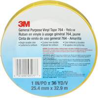 Ruban en vinyle pour travaux g&eacute;n&eacute;raux 764, 25,4 mm (1") la x 32,9 m (108') lo, 5 mils, Jaune Southpoint Industrial Supply