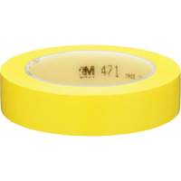 471 Vinyl Tape, 25.4 mm (1") W x 32.9 m (108') L, 5.3 mils, Yellow Southpoint Industrial Supply