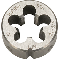 Pipe Die, 1/4"-18 Thread, High Speed Steel Southpoint Industrial Supply
