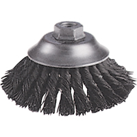 Knot Wire Cup Brushes - Flared Cup Brush, 6" Dia., 0.02" Fill, 5/8"-11 Arbor, Steel Southpoint Industrial Supply
