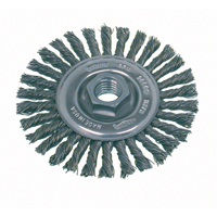 High Speed Small Grinder Stringer Bead Knot Wire Wheel Brush, 4" Dia., 0.02" Fill, 5/8"-11 Arbor, Steel Southpoint Industrial Supply