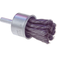 Knot Wire End Brush, 1/2" Dia., 0.0104" Wire Dia., 1/4" Shank Southpoint Industrial Supply