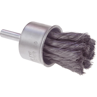 Knot Wire End Brush, 1/2" Dia., 0.014 Wire Dia., 1/4" Shank Southpoint Industrial Supply