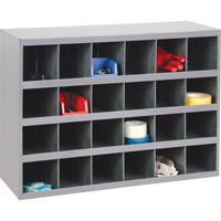 Armoires pour bacs de rangement en acier, 33-3/4" la x 12" p x 23-7/8" h, Gris Southpoint Industrial Supply