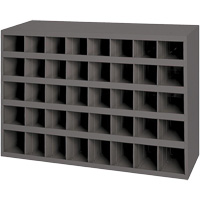 Armoires pour bacs de rangement en acier, 33-3/4" la x 8-1/2" p x 22-1/4" h, Gris Southpoint Industrial Supply