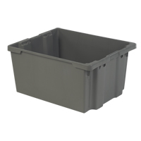 Contenants Stack-N-Nest Polylewton, 15,1" x 30,1" x 24", Gris Southpoint Industrial Supply